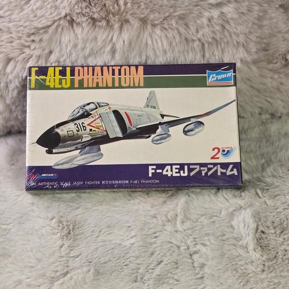Crown Other - Crown F-4EJ Phantom 1/144 Scale Model Kit JASDF Fighter Jet Series No. 2 436-100